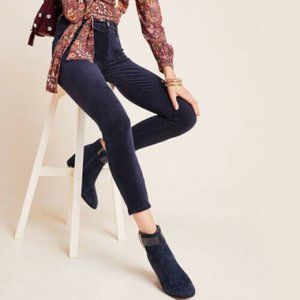 Anthro Pilcro High Rise Skinny Corduroy Pants 30